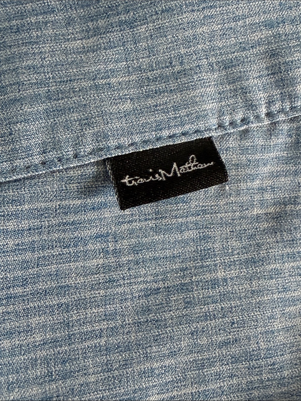 Travis Mathew Heathered Sky Blue Flat-Front Shorts - Picture 5 of 6